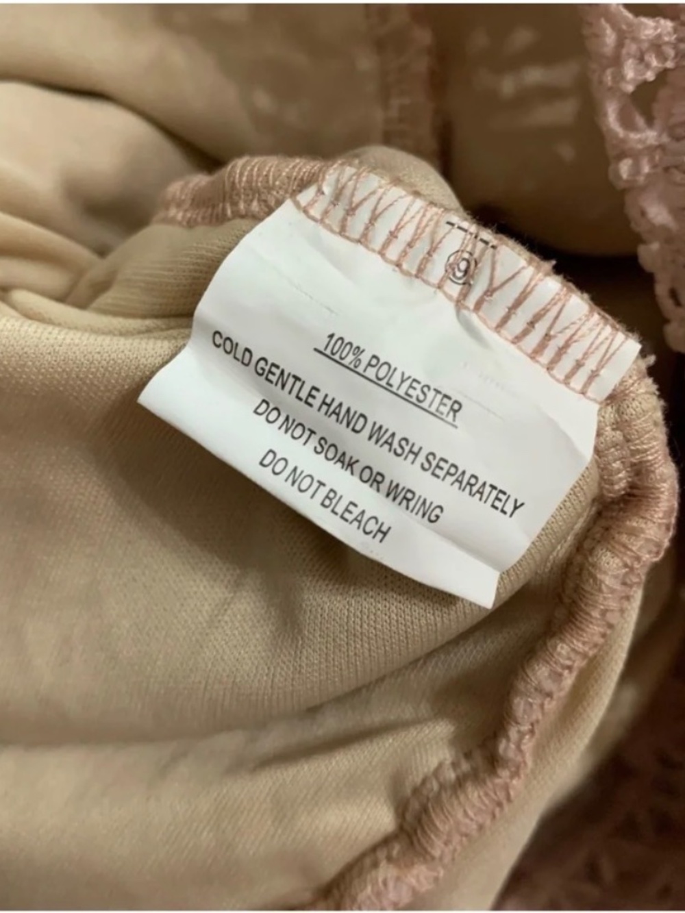 hello molly Strapless Crochet Mermaid Dress in Blush XS size 2 - Picture 4 of 7